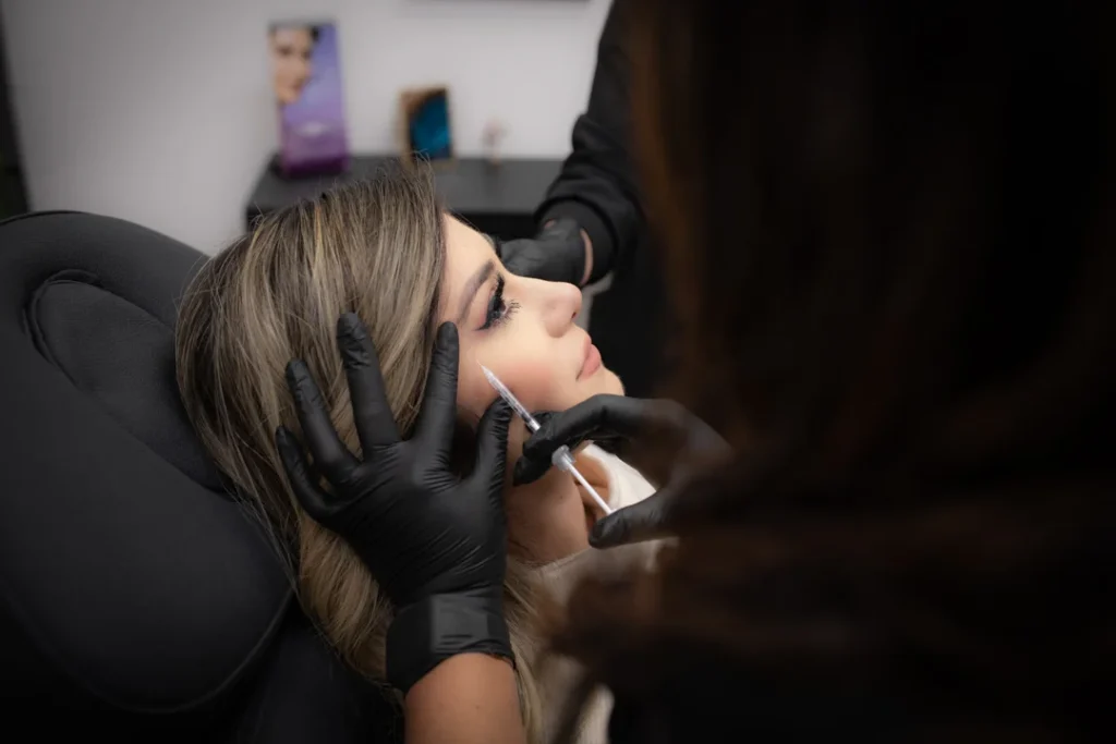 Dermal filler application on face | Advanced Care & Medspa | Lisle, IL