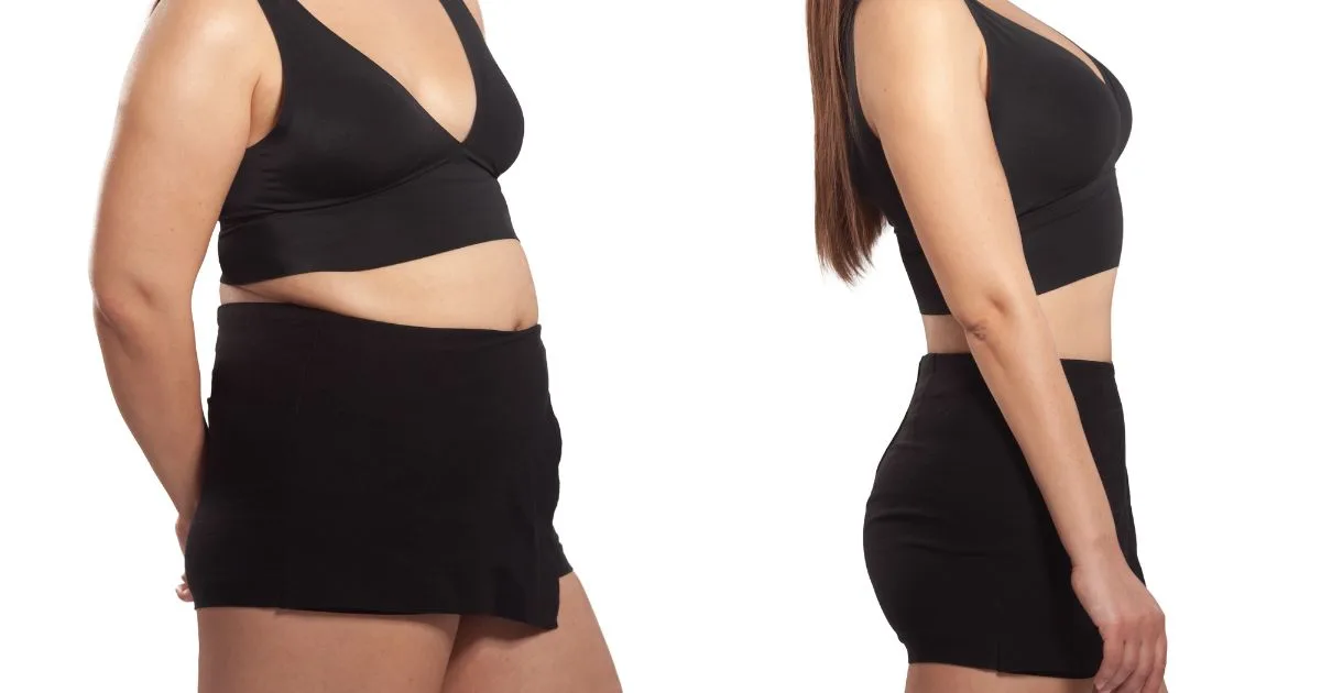 A patient administering a once-weekly Semaglutide or Tirzepatide injection under the skin for convenient weight loss treatment.